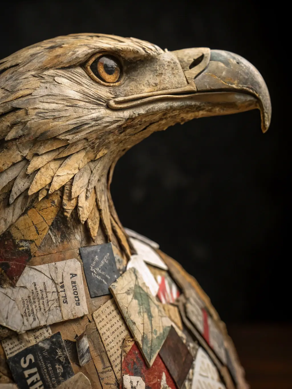 A photo of a finished art piece created during a BOMBE ET MOQUETTE workshop, displayed proudly by the artist.